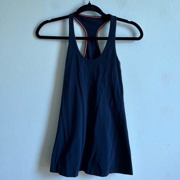 lululemon athletica Tops - Lululemon Navy Cool Racer Back Tank Top